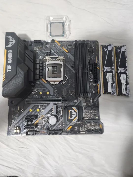 Kit upgrade pc, ASUS TUF B360M-PLUS GAMIN, Intel i5 9400f, e 2 pente de memória  ddr4 8gb 