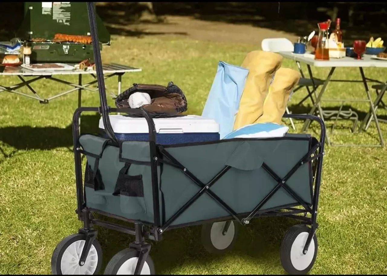 Pra hoje Carrinho dobrável portátil e transporte - Foto 5