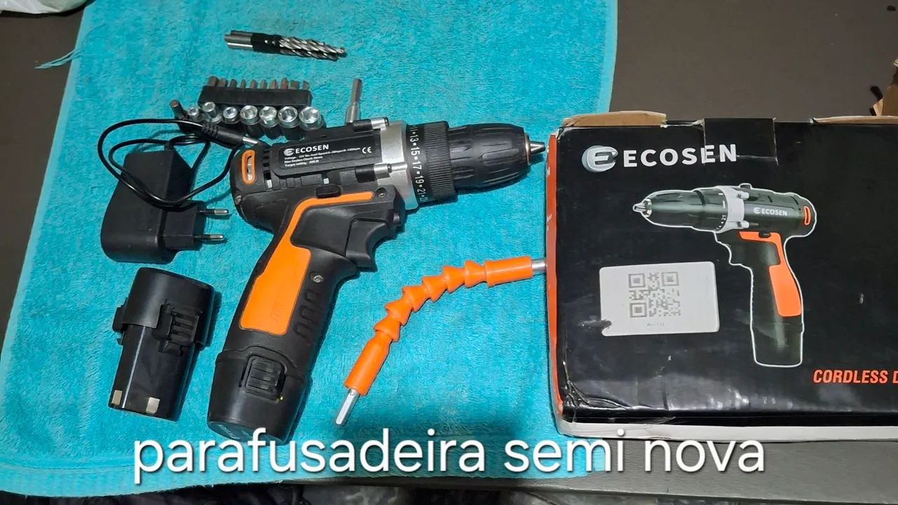 Parafusadeira retrátil ,função reversível 