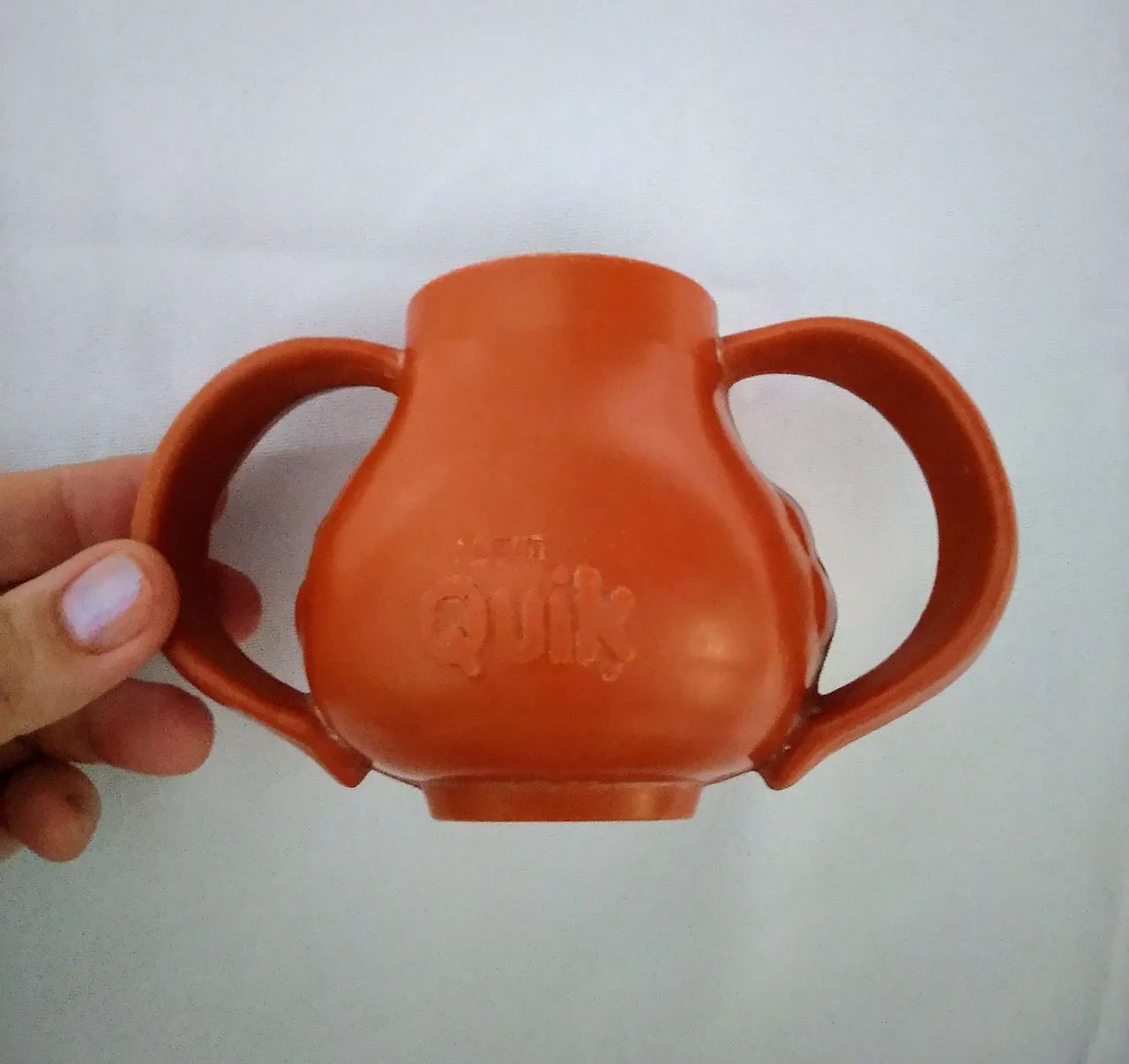 Caneca Quik de plástico antiga anos 80 - Foto 2
