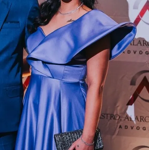 Vestido Azul Longo para Festa