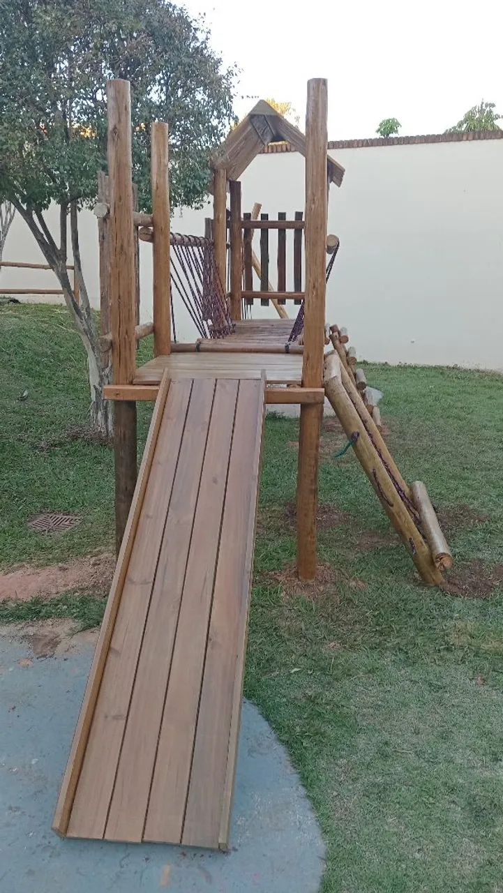 Playground de Madeira Completo e pergolado - Foto 5