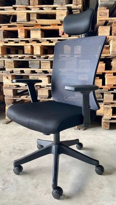 Cadeira de Escritório Braços Reguláveis