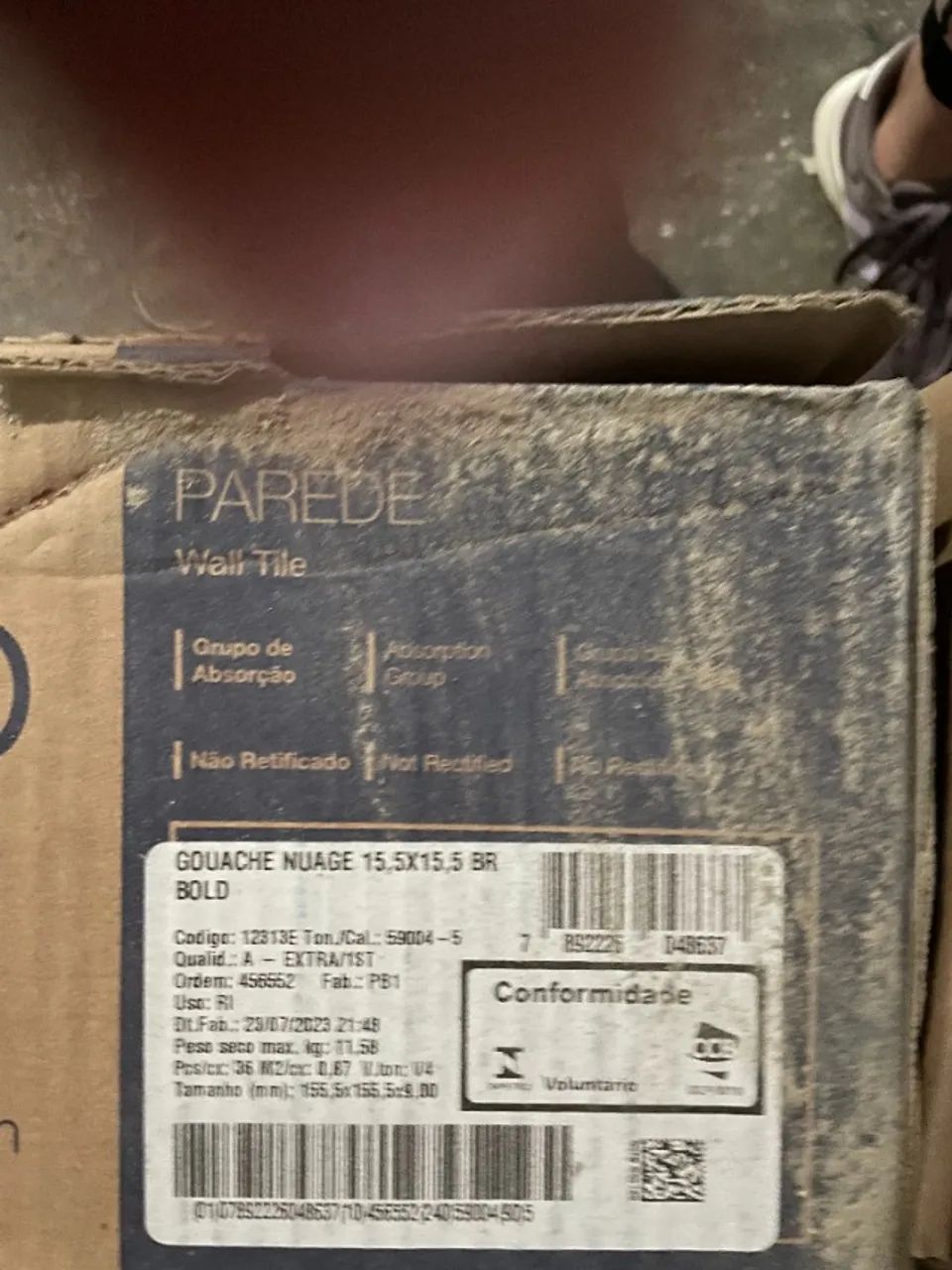Revestimento de parede Gouache Nuage Bold Portobello 15,5 x 15,5 cm 0,87 m2 Tenho 6 caixas - Foto 5