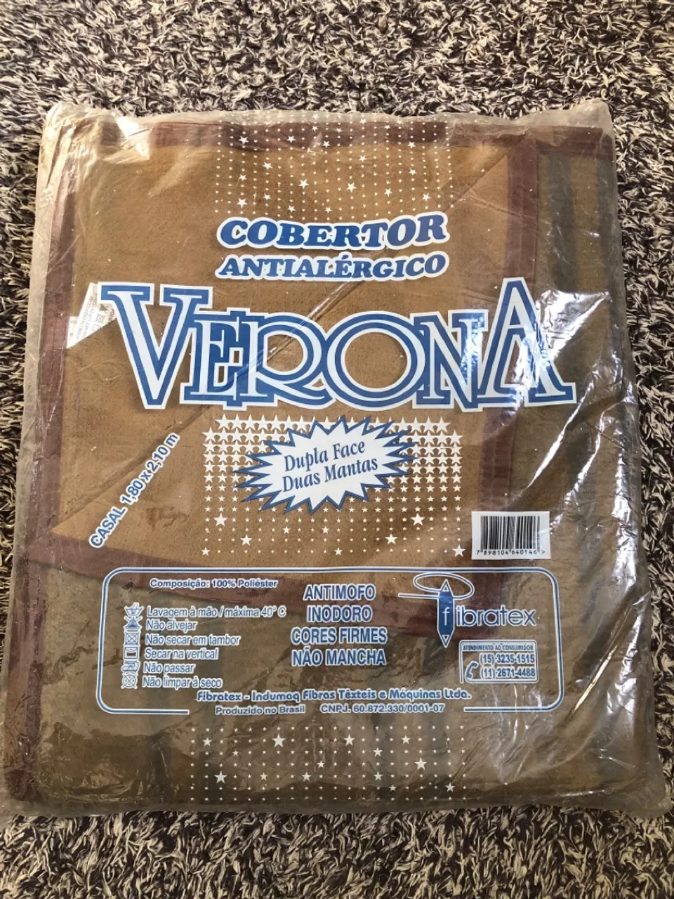 Cobertor Antialérgico Verona Casal 1,80x2,10m
