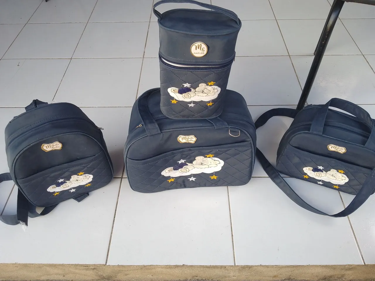 Kit completo de bolsas para bebê - Michelle Baby