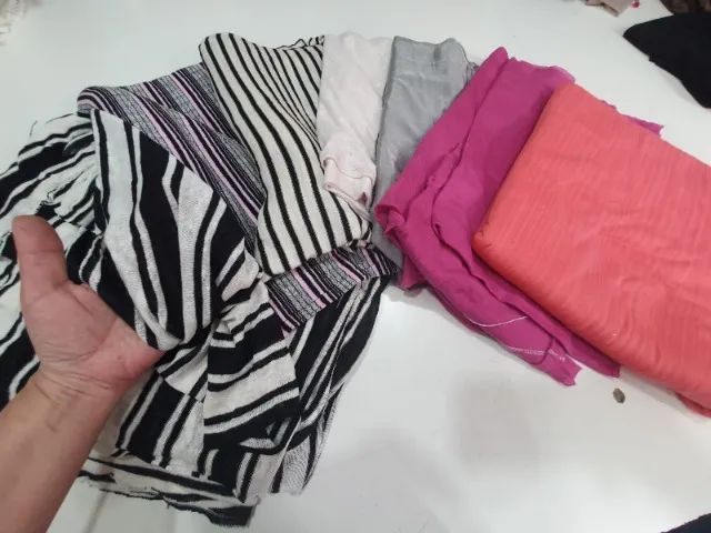 Pacote com 4kg de Tecido com Elastano (cod TD19) - Foto 5