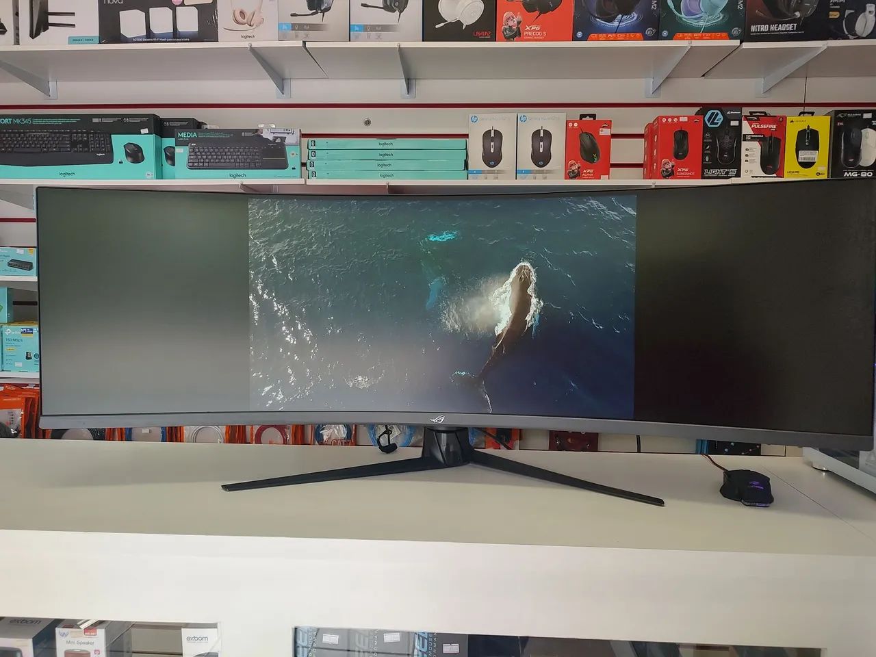 Monitor Gamer Asus ROG Swift 49' LED, Ultra Wide, 144 Hz, DFHD E COM SOM