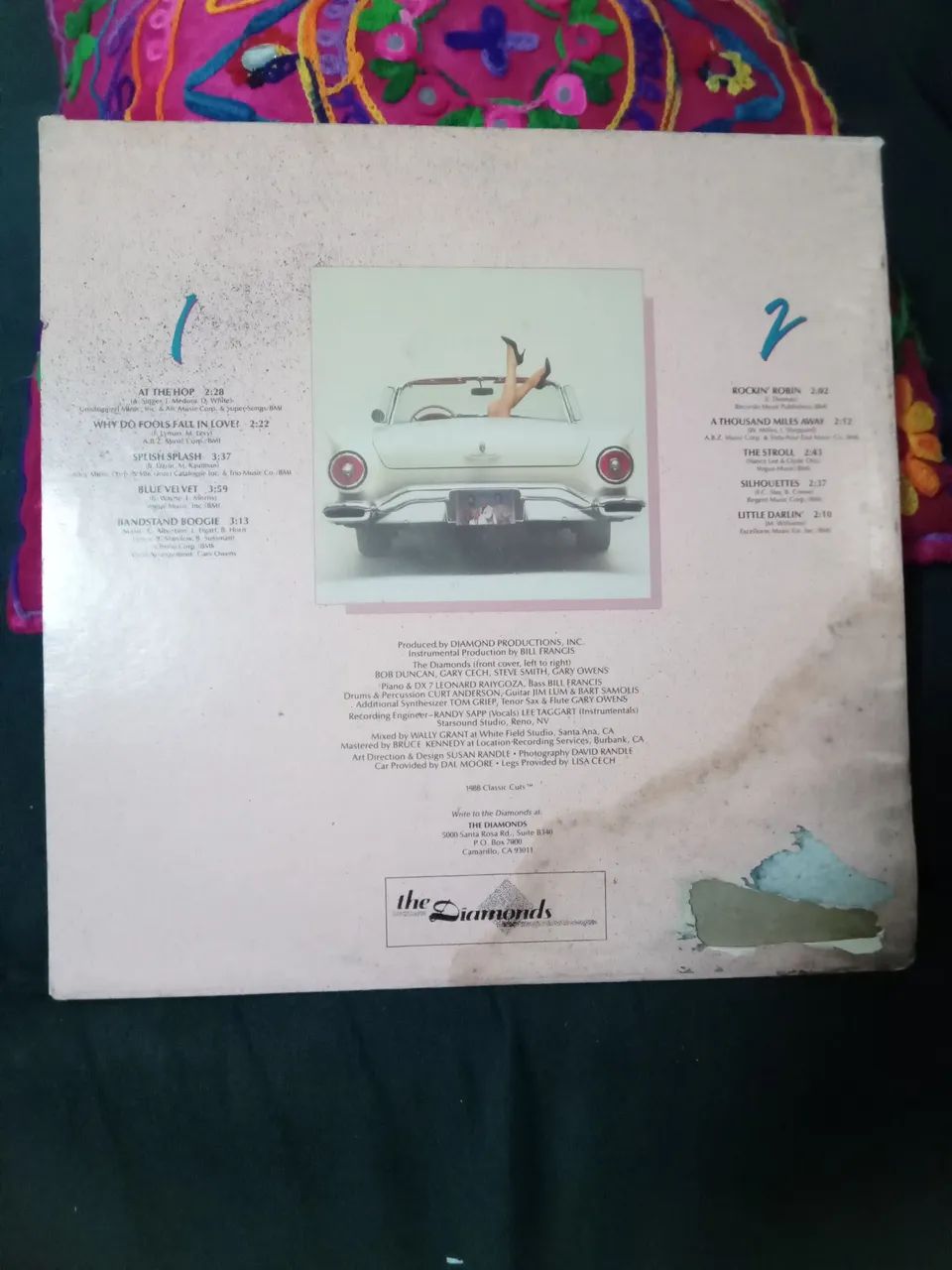 LP disco de vinil importado raro The Diamonds 1988 com autógrafos - Foto 2