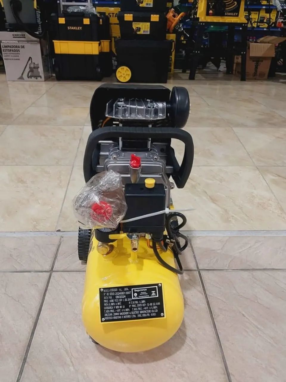 Compressor de ar 20L 8Bar 2hp - Tekna(Loja) - Foto 4