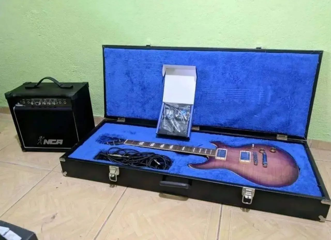 Cort M600 Guitar with Case, Pedalboard, Amplifier64301531075714121