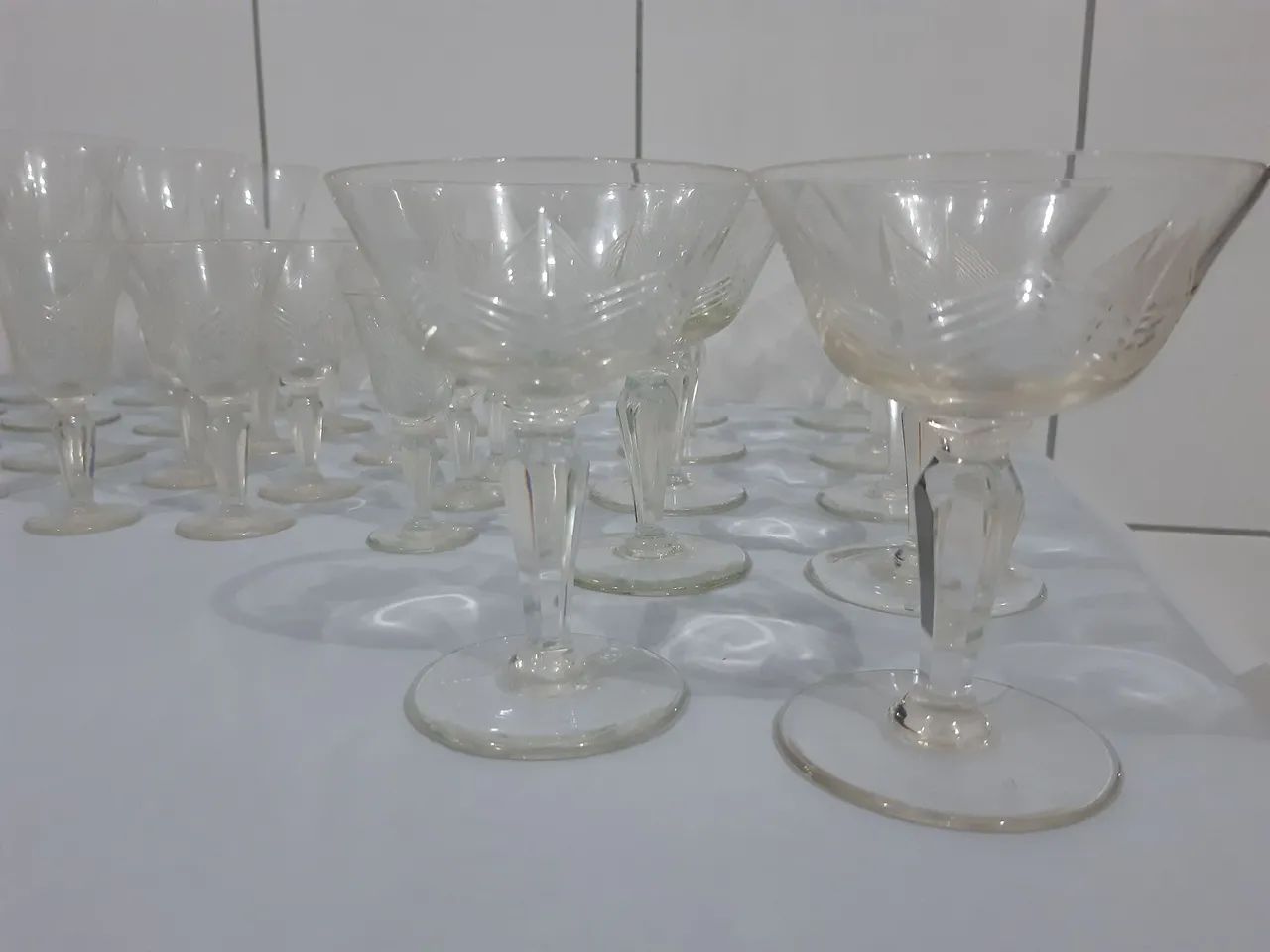 Conjunto de cristal relíquia 