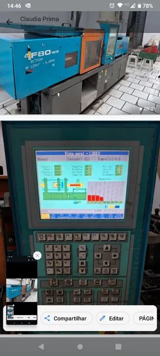 Injetora Haitian 80 Ton. 115 gramas!