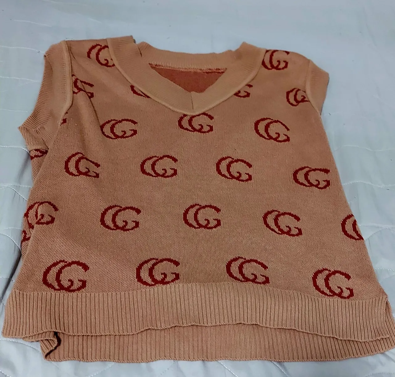 Camisola de Tricô com Estampa GG