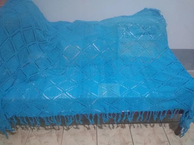 Colcha de crochê cama solteiro  - Foto 2