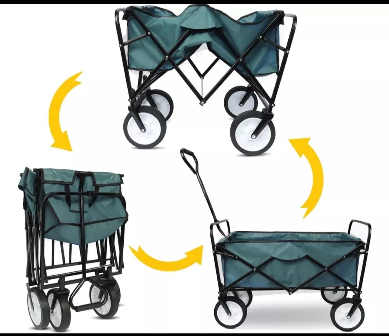 Pra hoje Carrinho dobrável portátil e transporte - Foto 3