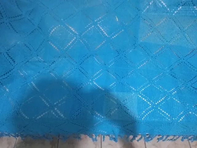 Colcha de crochê cama solteiro 