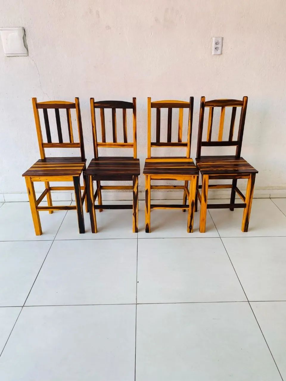 Cadeira de Madeira pau branco 80$ - Foto 3