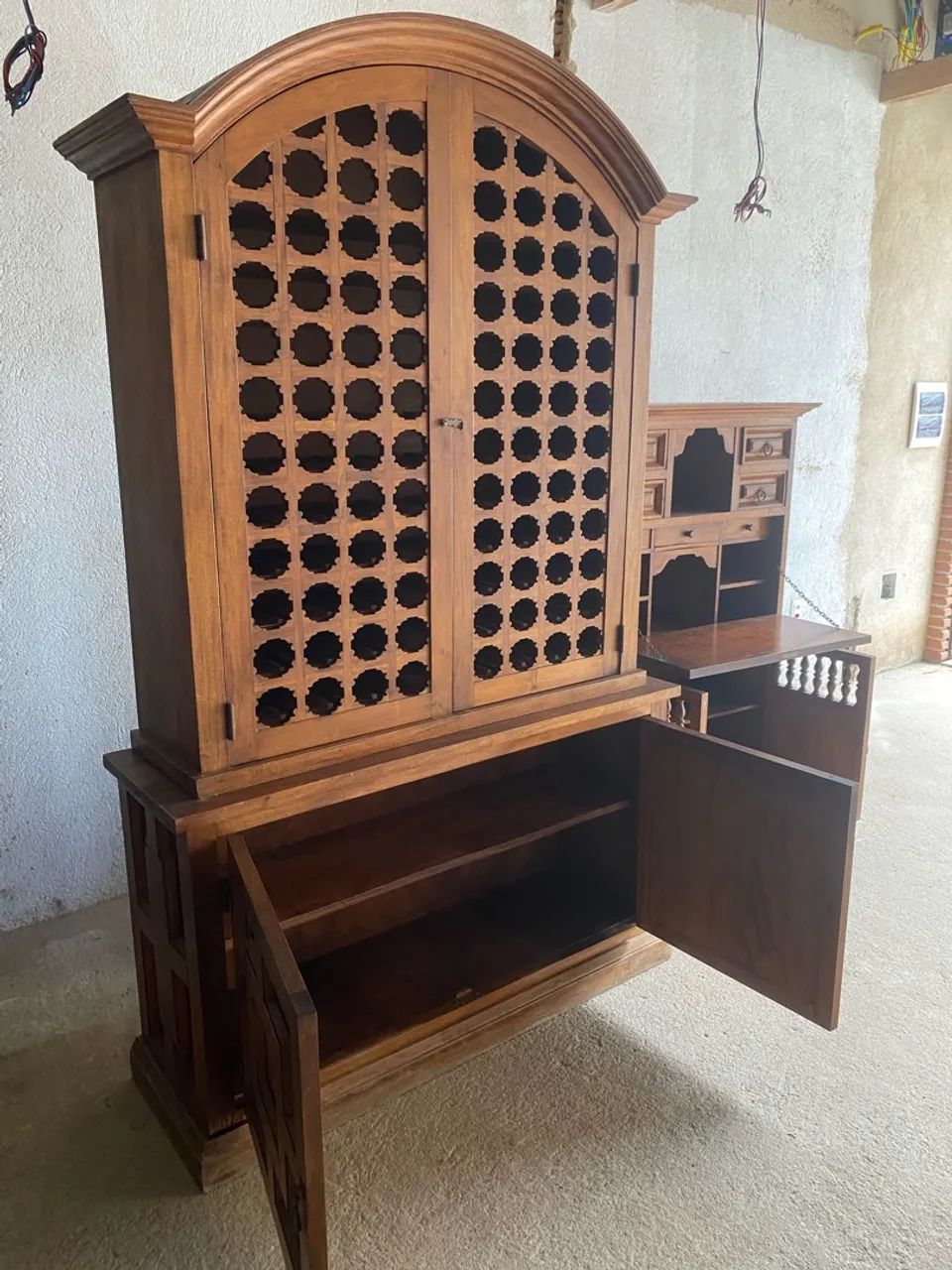 Adega e secretaria colonial com tampo basculante - Foto 5