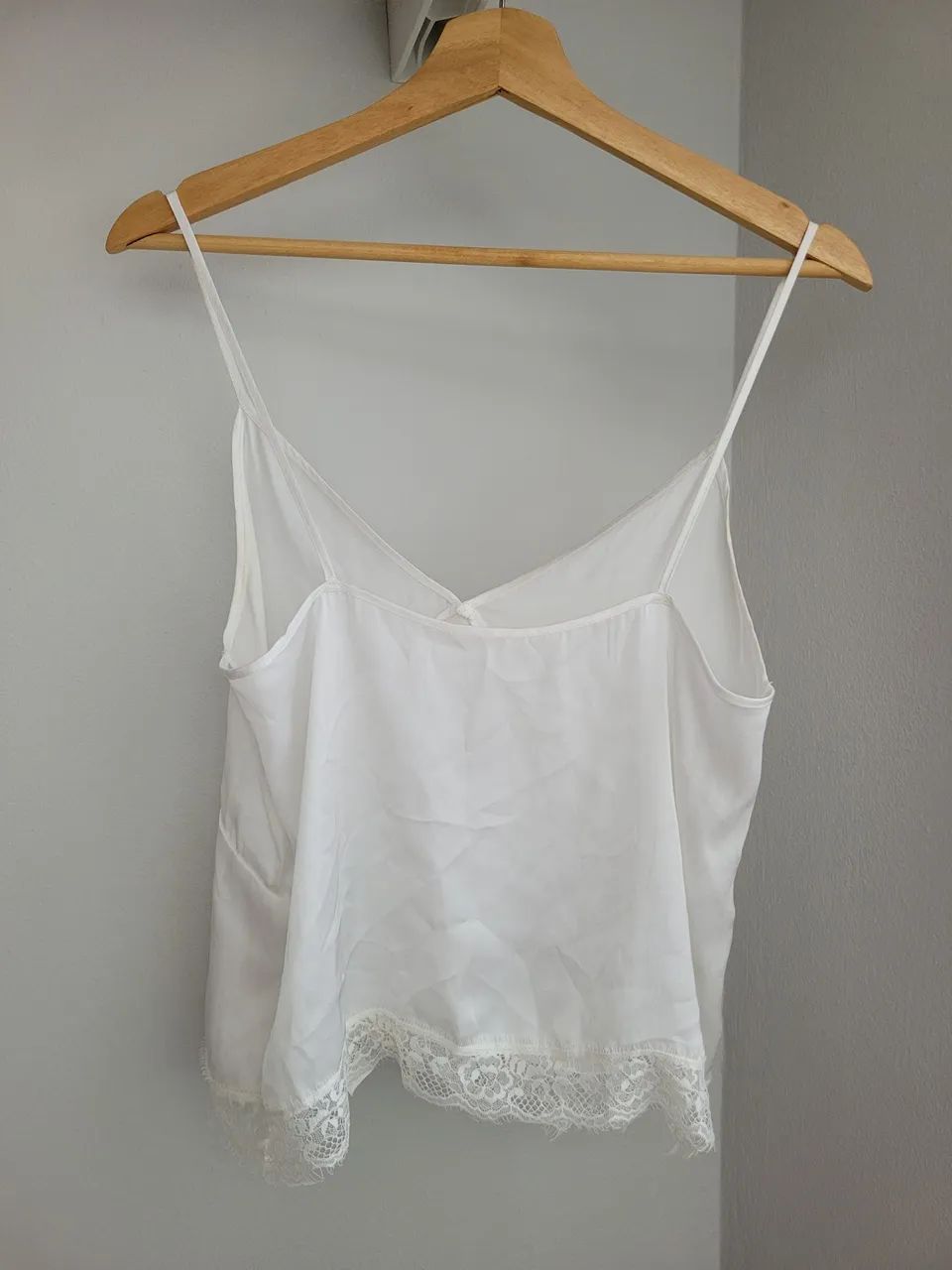 blusa zara branca de alça - Foto 5