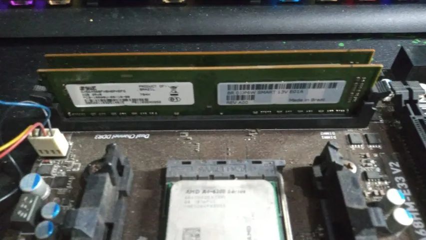 Kit Placa mãe FM2, processador A4-6300+,  4Gb, espelho e cooler - Foto 2