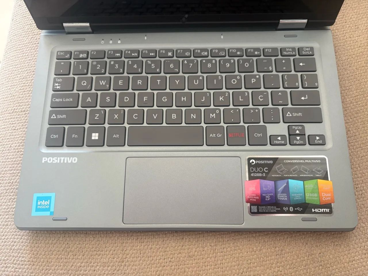  Notebook 2 em 1 Positivo Duo C4128B-3  - Foto 3