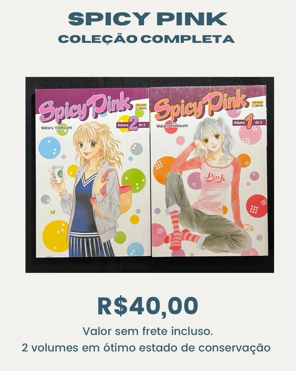 Mangá spicy pink coleção completa 
