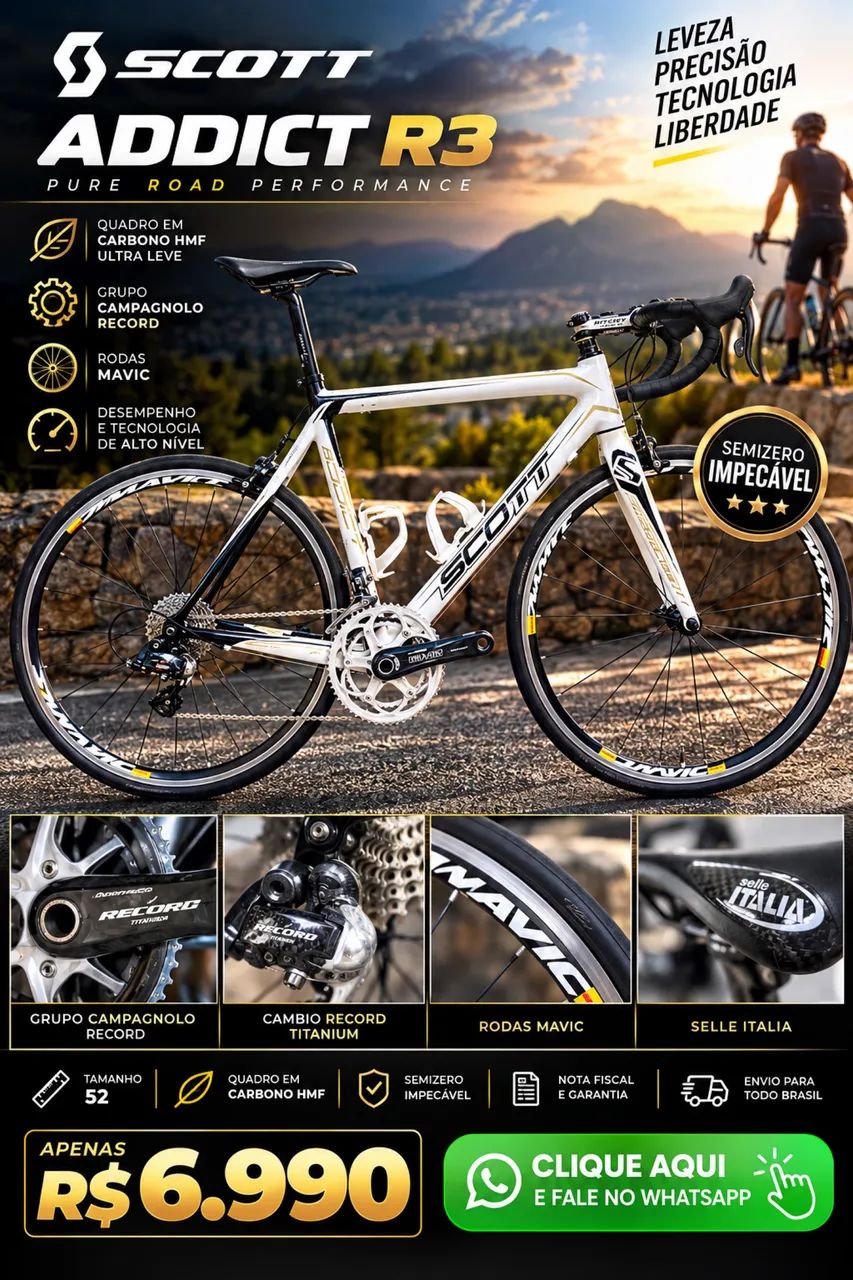 自転車本体 Scott Addict R3 SCOTT ADDICT R3 - Ciclismo - Estados, João Pessoa 1539912471 | OLX