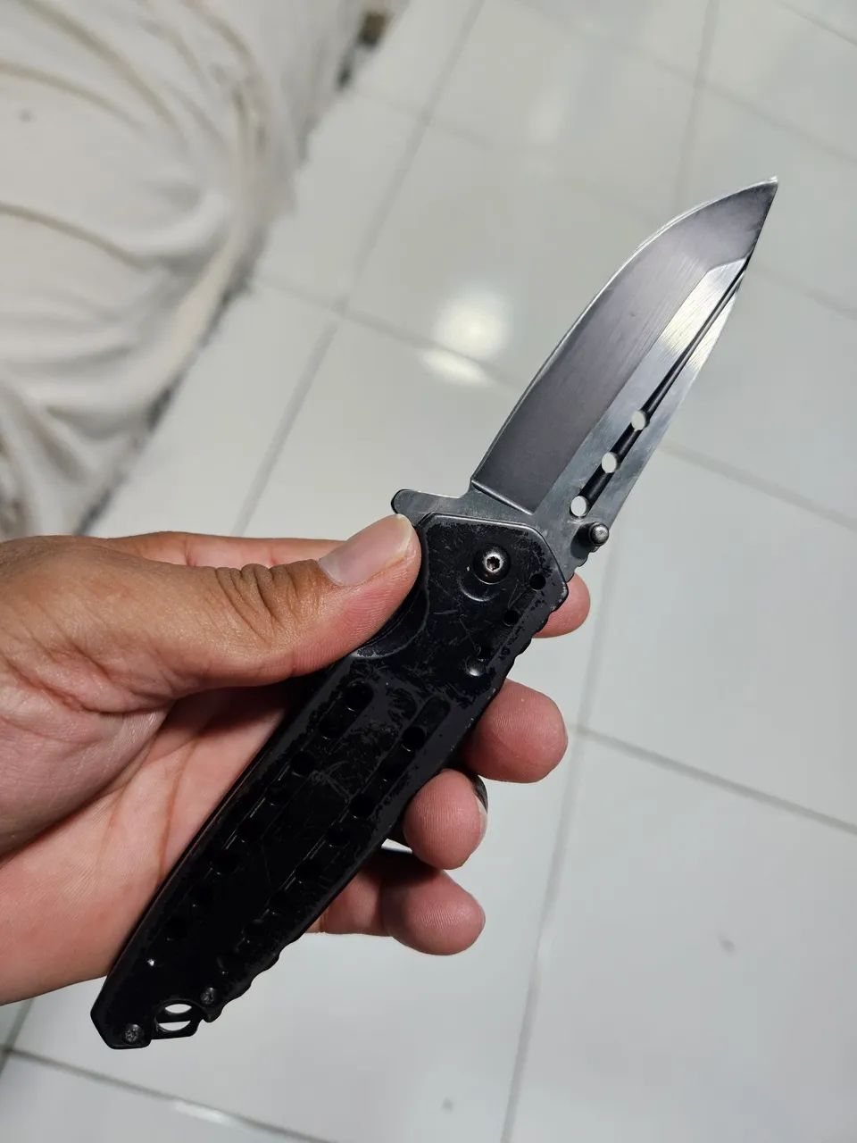 Canivete tático preto - Foto 4