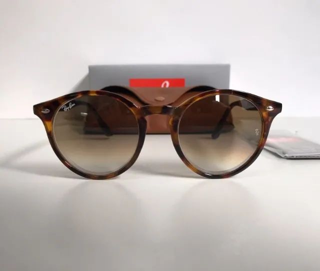 óculos de sol ray ban round style tartaruga - Foto 2