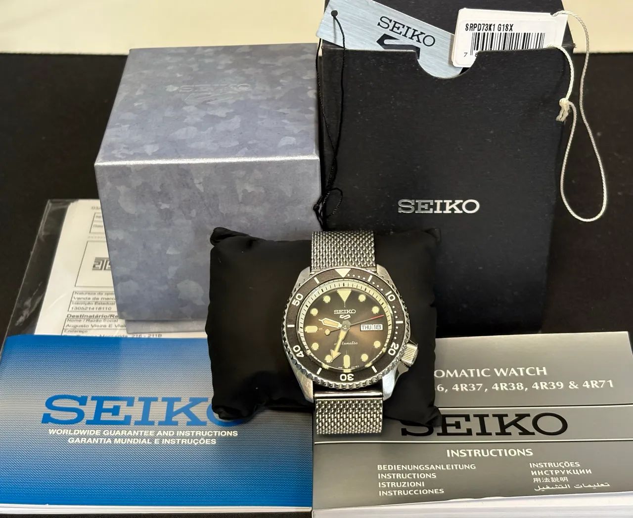 Relógio automático Seiko 5  Sports Fullset - Foto 3