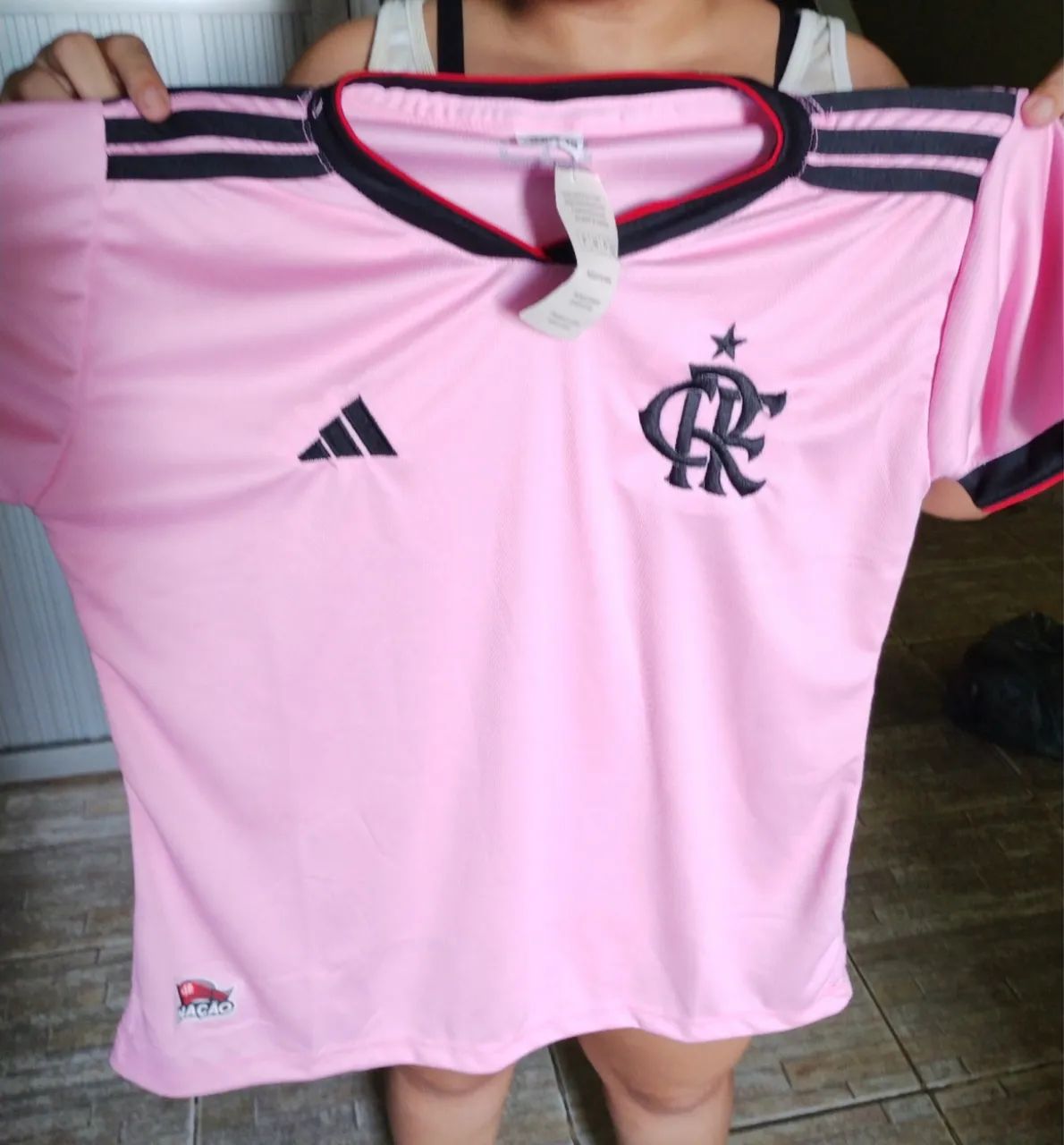 Babylook do Flamengo Rosa (M)