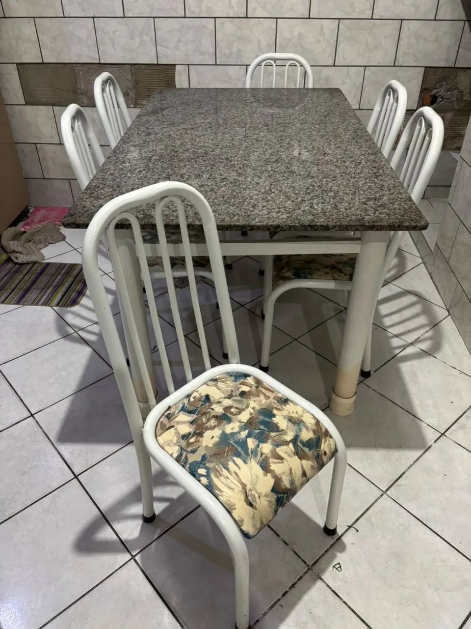 Mesa de granito + 6 cadeiras - Foto 4