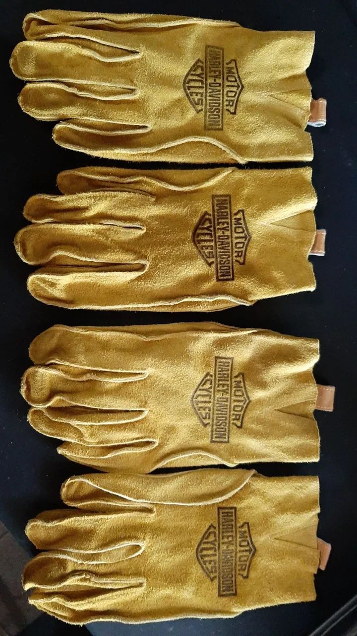Luva de couro logo Harley Davidson  - Foto 3