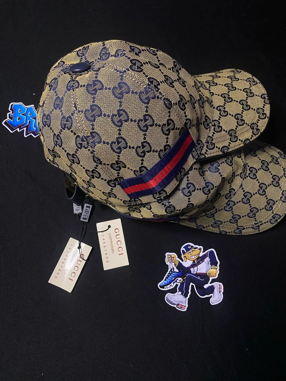 boné gucci cinza importada, na tag - Foto 2
