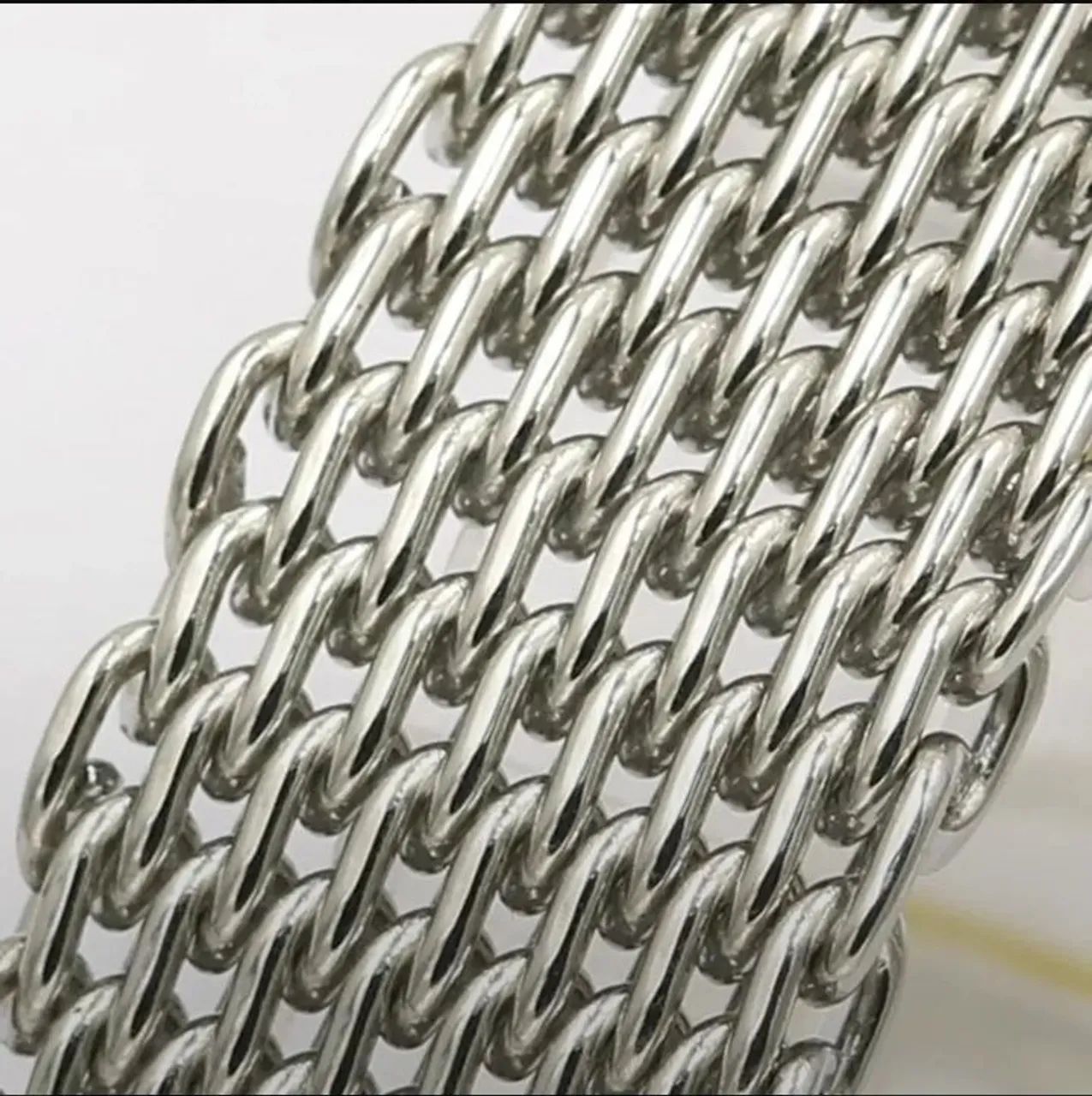 Pulseira de relógio Shark Mesh em aço inoxidável 22mm. - Foto 5