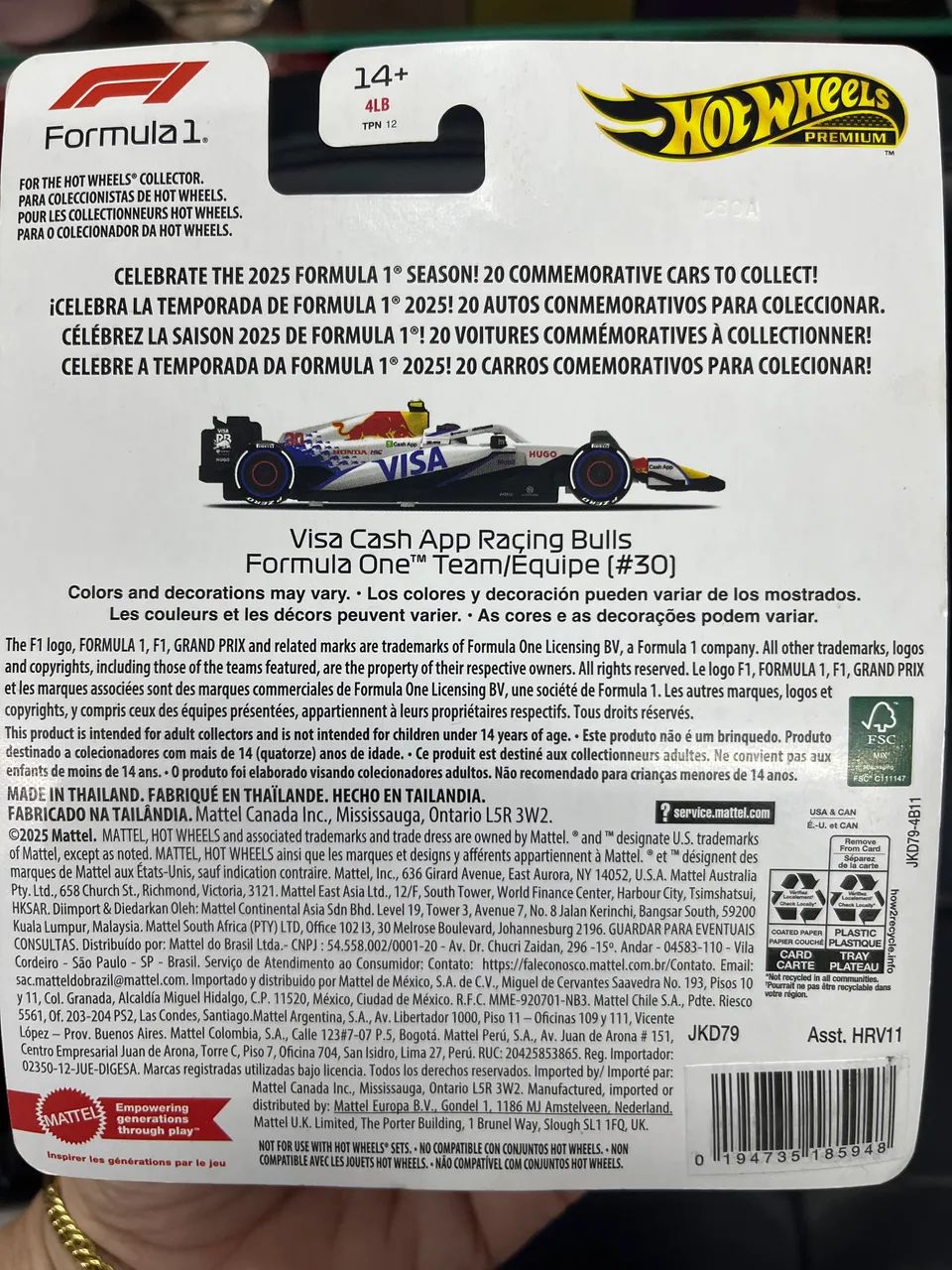 Fórmula 1 Hot Wheels 2025 - Foto 2