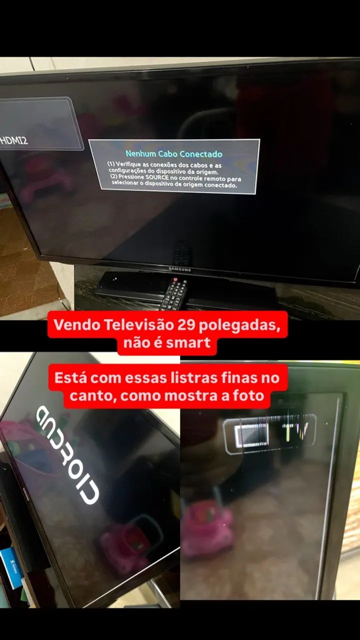 TV 29 polegadas não é smart 