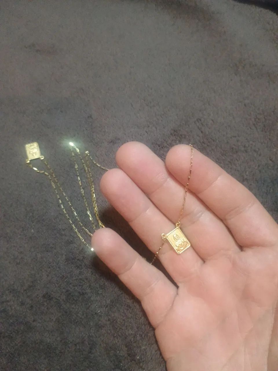 Escapulário de ouro 18k 