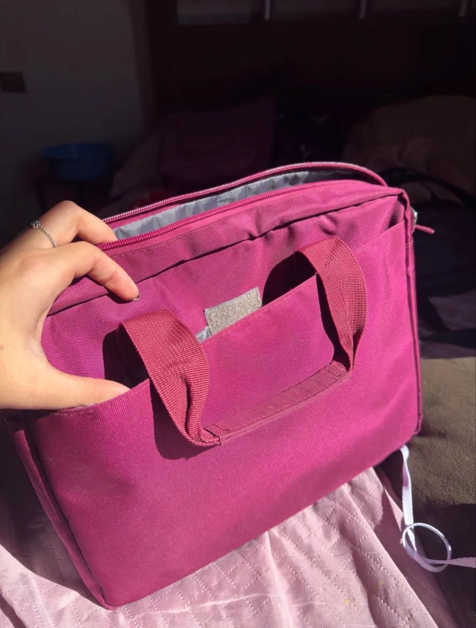 bolsa pasta notebook le postiche vinho - Foto 3