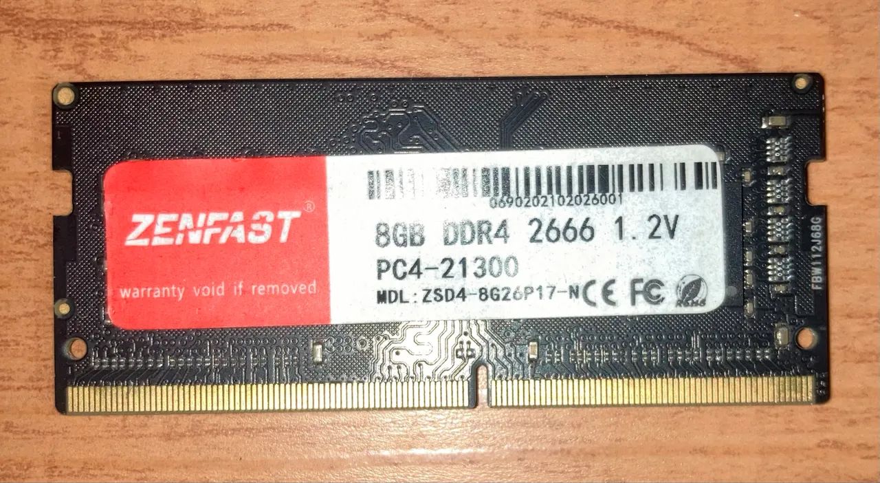 Memoria Notebook 8gb Ddr4 2666