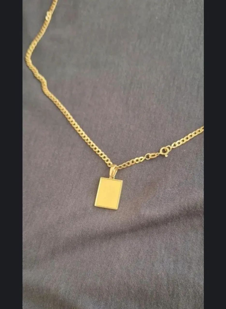 Cordão e pingente ouro 18k