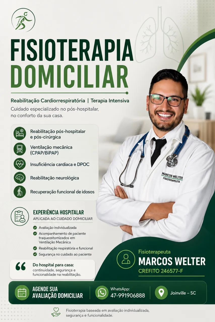 Fisioterapia domiciliar em Joinville 