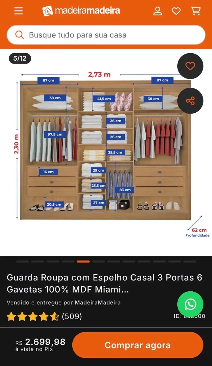 Guarda-roupa - Foto 4
