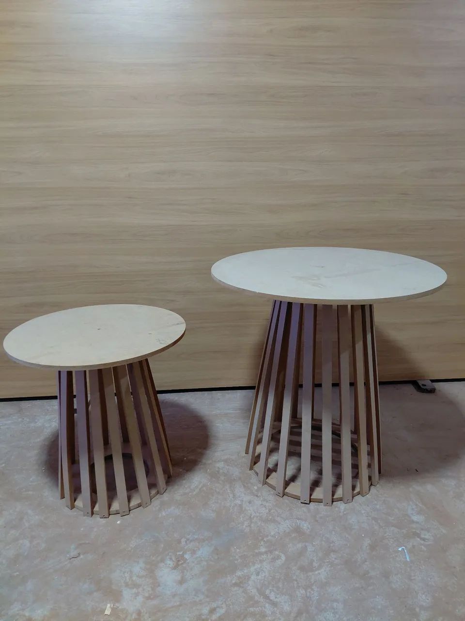 Kit 2 mesas cone ripadas - Foto 2