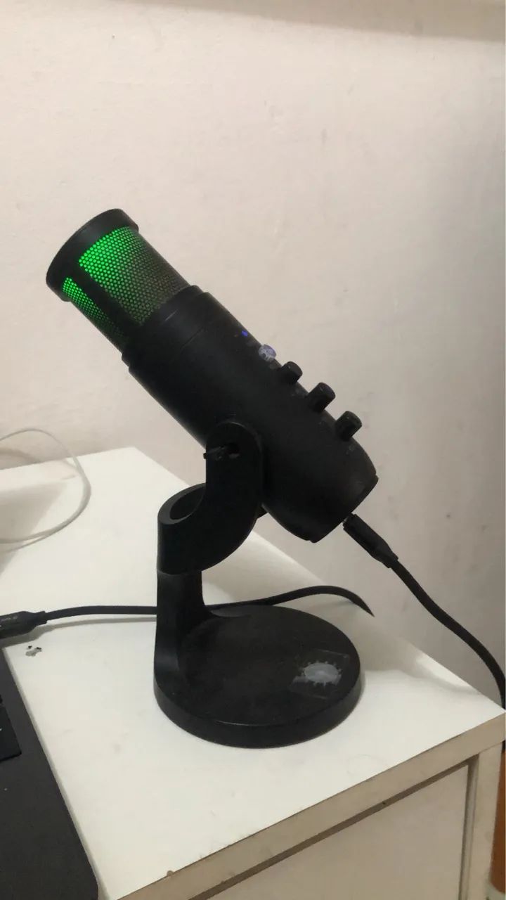 Microfone Gamer USB Warrior Mads PH690 (Com RGB e Mute Touch) - Foto 2