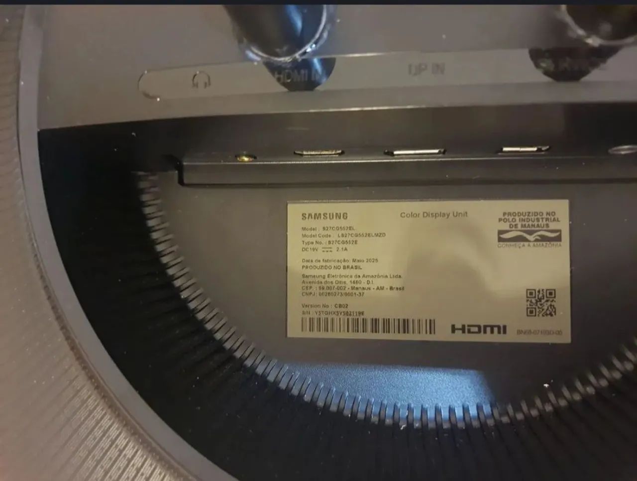 Monitor 2k - Samsung odyssey g5 27 polegadas Curvo - Foto 3