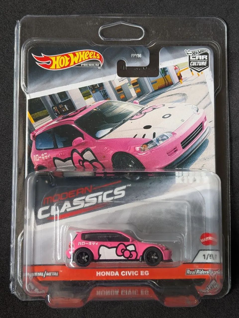 Hot Wheels Premium Honda Civic EG - Hello Kitty  - Foto 2