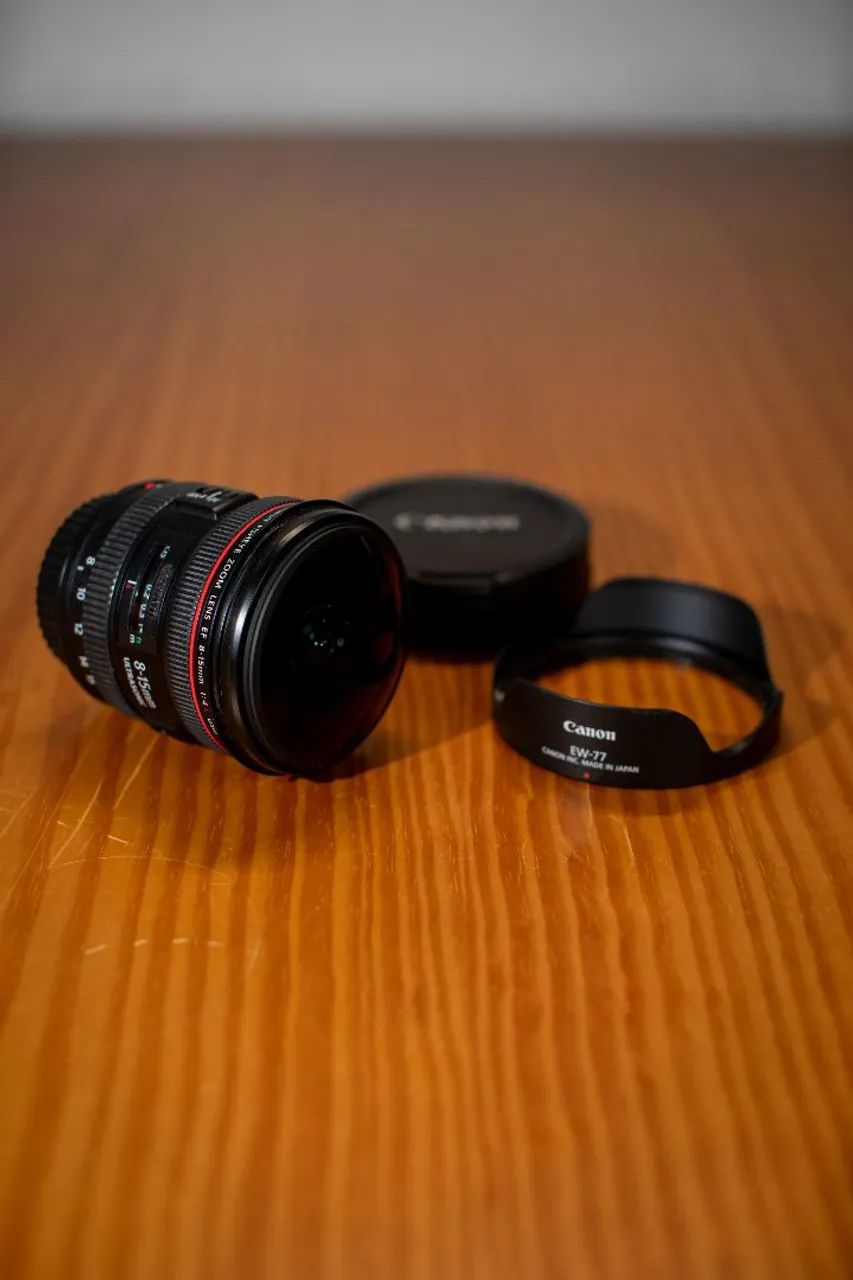 Lente Canon EF 8-15mm F/4 L USM (olho de peixe) - Foto 3