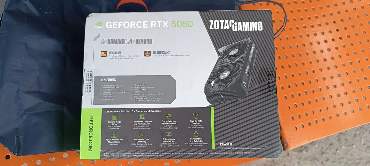 RTX 5060 8gb Zotac lacrada - Foto 2